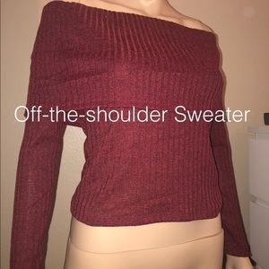 🌵Off-the-shoulder Sweater Top